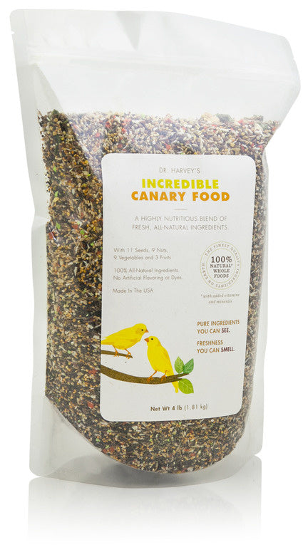 Incredible Canary Blend Natural Bird Food – Dr. Harvey's