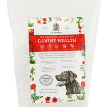 Dr. Harvey's Canine Health Miracle Dog Food Pre-Mix, 5 lb bag with floral design and illustrated dog