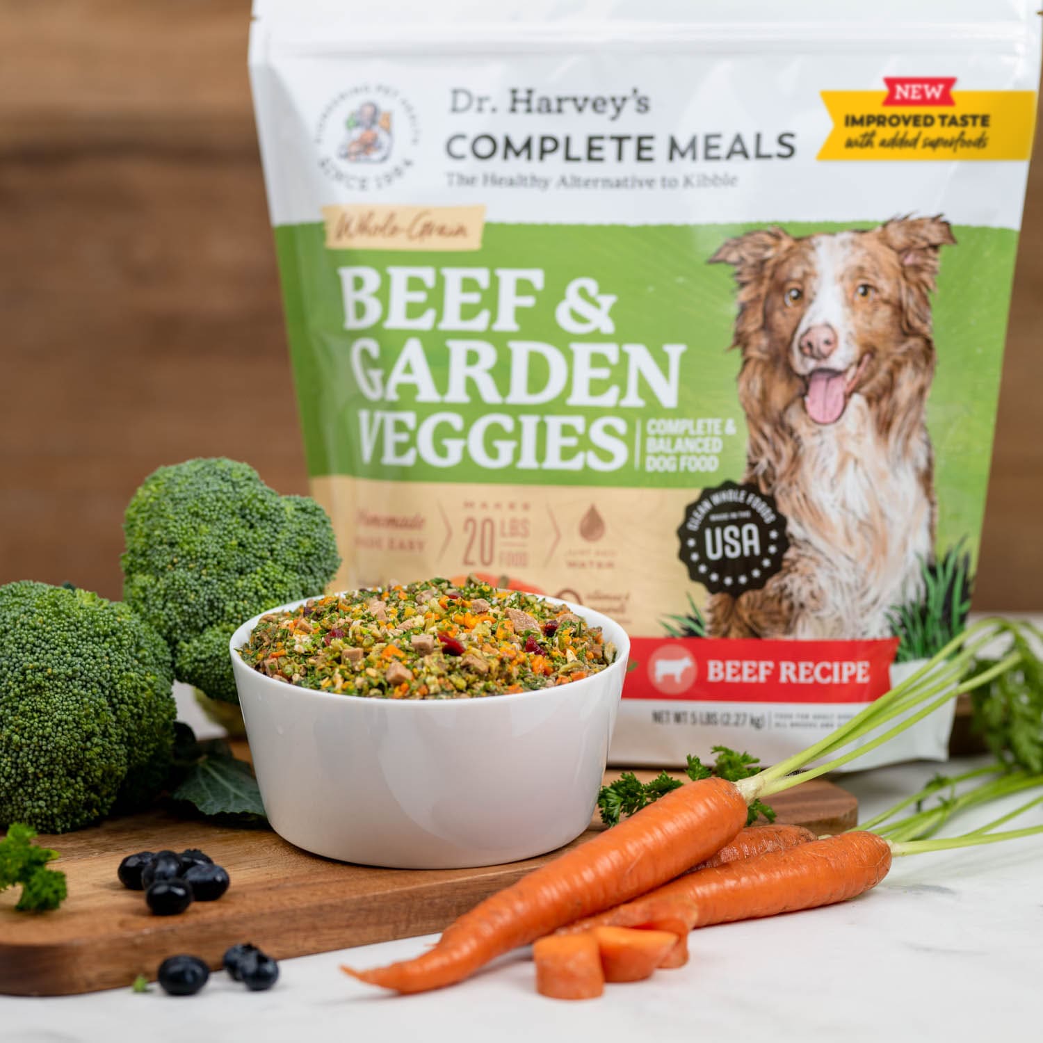 Garden Veggies Whole-Grain Homemade Dog Food – Dr. Harvey's