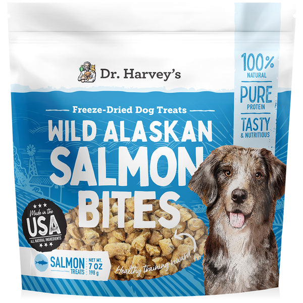 Wild Alaskan Salmon Bites Dog Treats – Dr. Harvey's