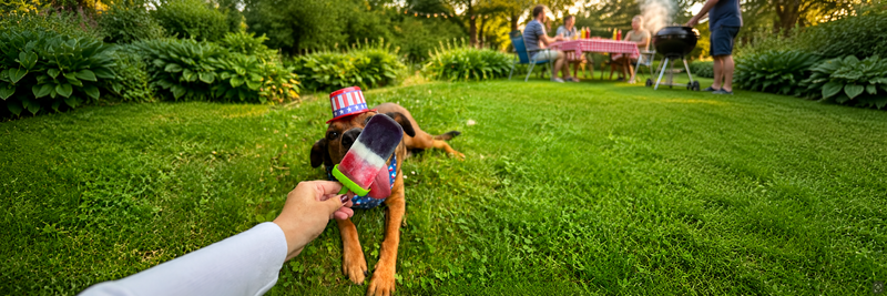 Red, White & Blue Pup Pops